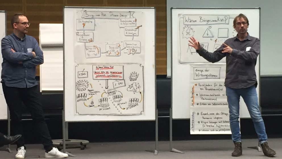 The pilot project on citizen participation was presented to the public at an event in Schöneberg Town Hall on 16 January.