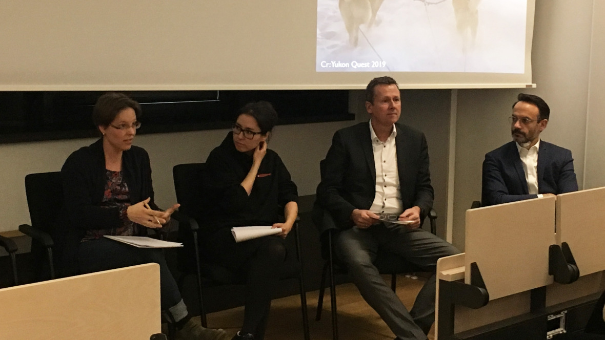 The panel of experts (f.l.): Kathrin Stephen, Vilena Valeeva, Volker Rachold and Hugues Lantuit.